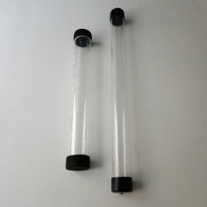 Clear Gaming Playmat Supplies with Black Playmat Storage Tube